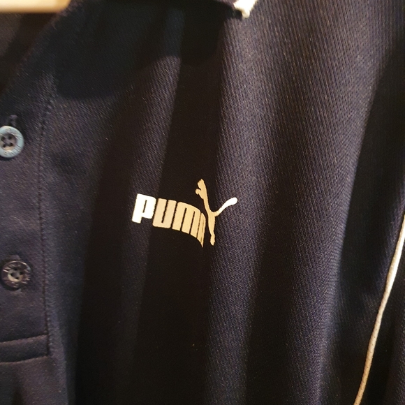 Size M Puma navy blue polo shirt - Picture 2 of 6